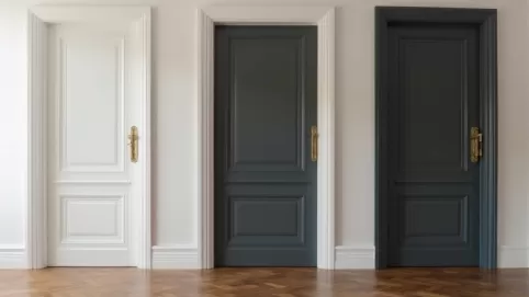 Jaki kolor listew przypodłogowych do ciemnych drzwi